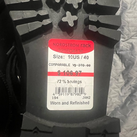 AllSaints Womens Bootie Black Lia Calf Leather Drawstring Boots 39 (8.5W) - Picture 8 of 10